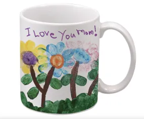 11 oz. White Customizable Ceramic Mug