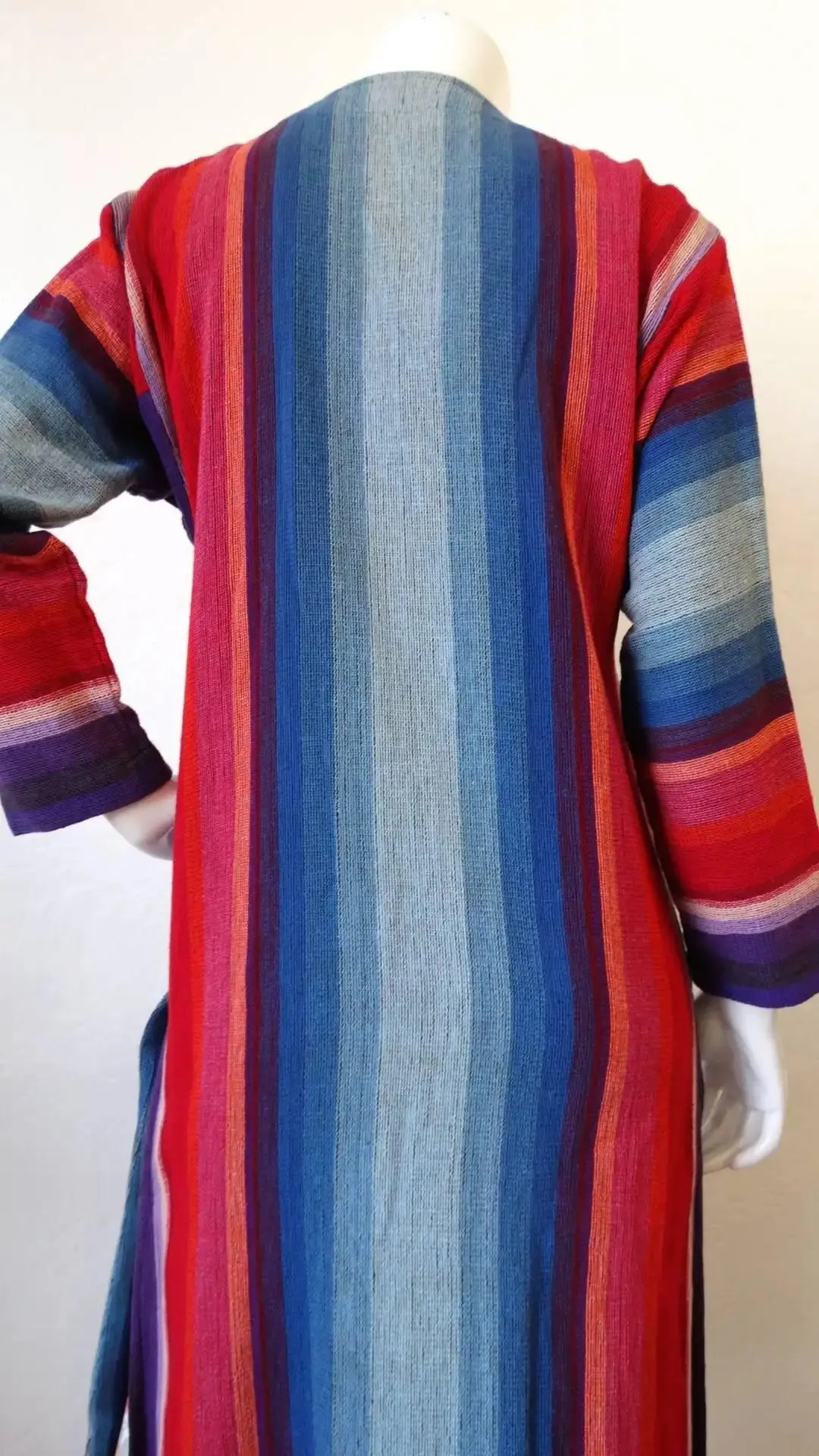 1970s Rikma Striped Duster Jacket