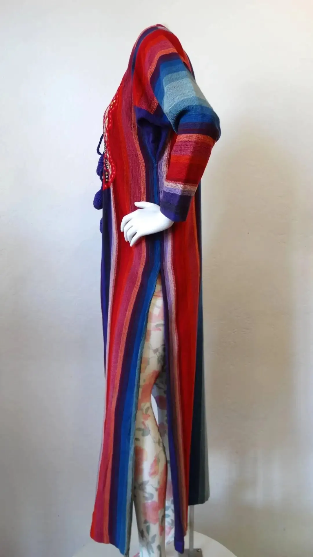 1970s Rikma Striped Duster Jacket