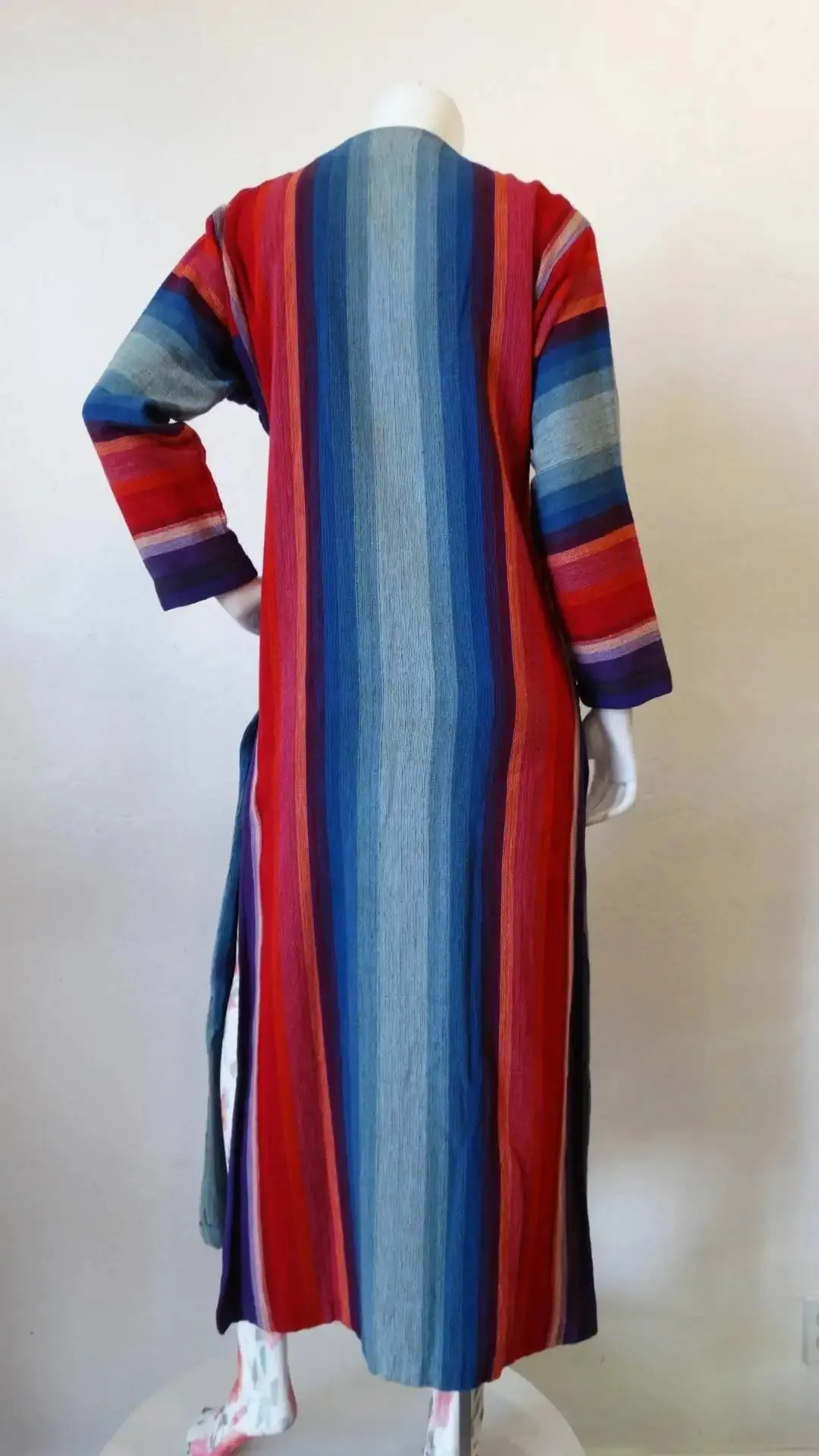 1970s Rikma Striped Duster Jacket