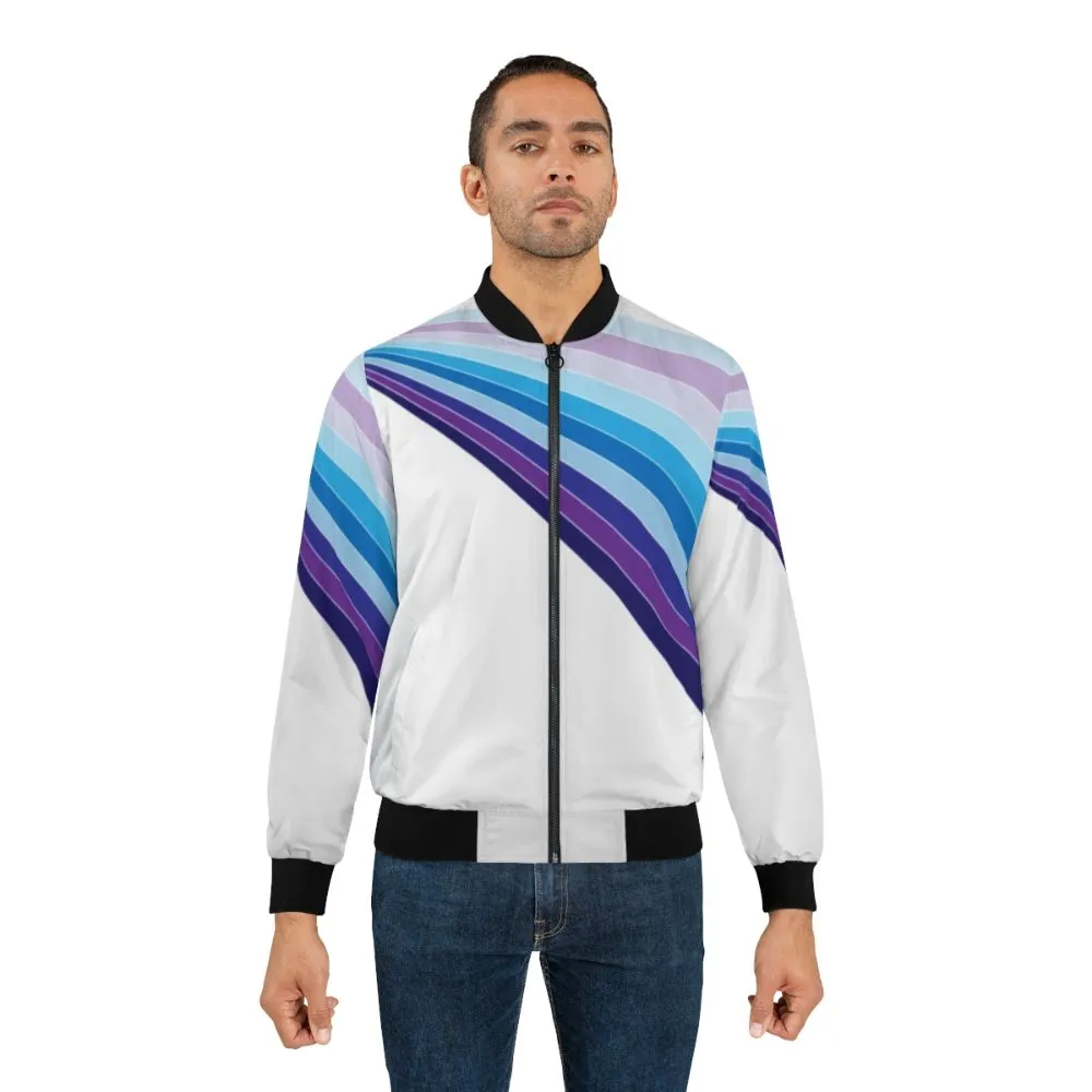 70s Disco Retro Bomber Jacket