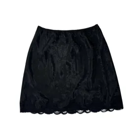 80s Jacquard Slip Skirt (M)