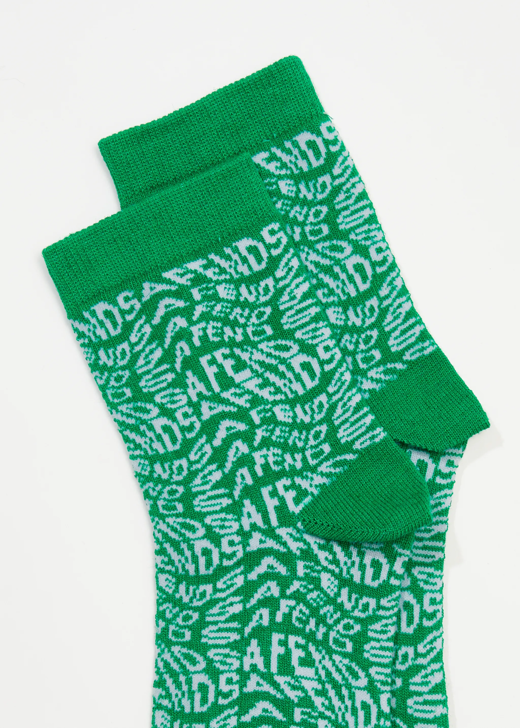 AFENDS Unisex Spiral - Crew Socks - Forest