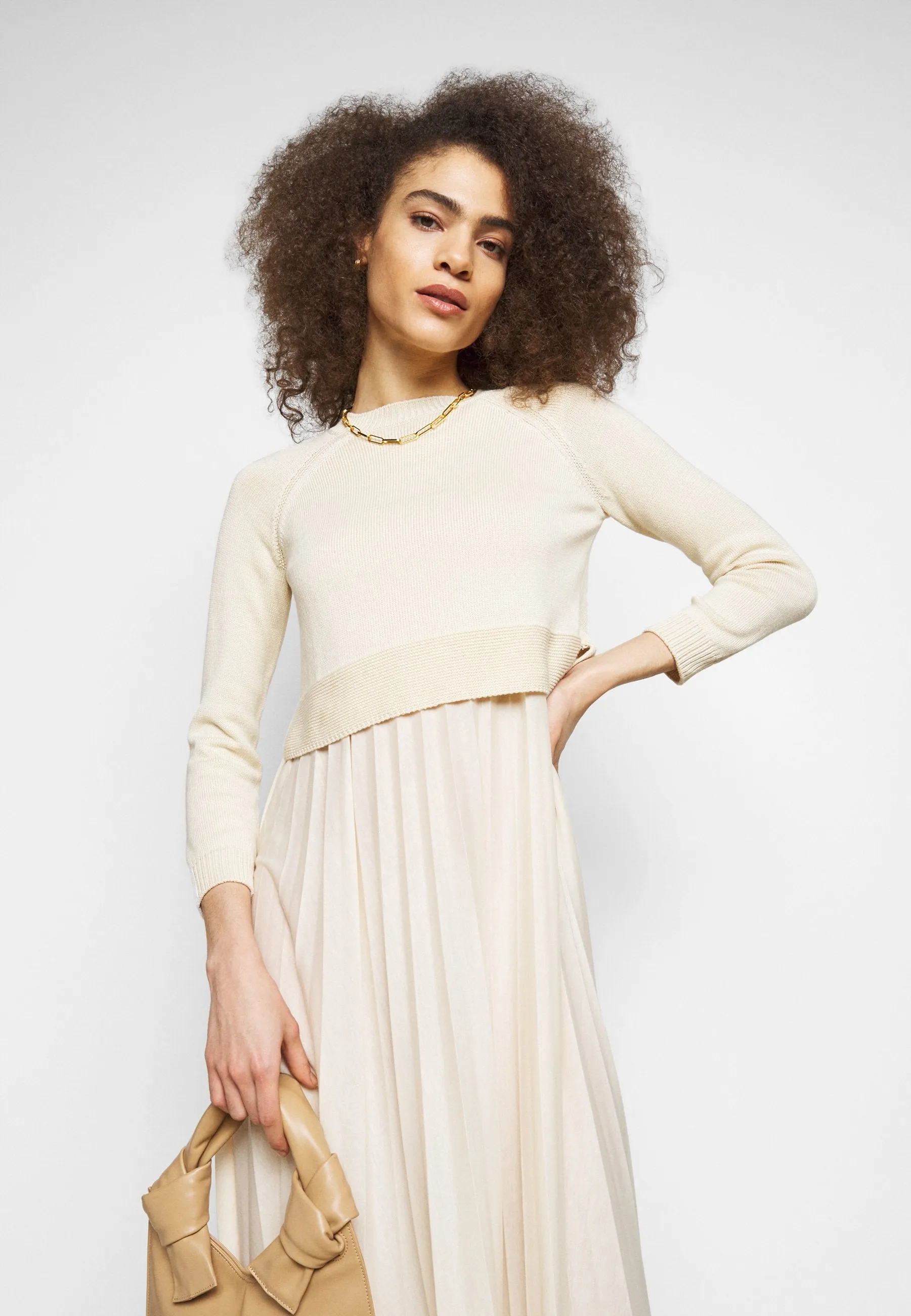 Aidone Pleated Skirt Dress