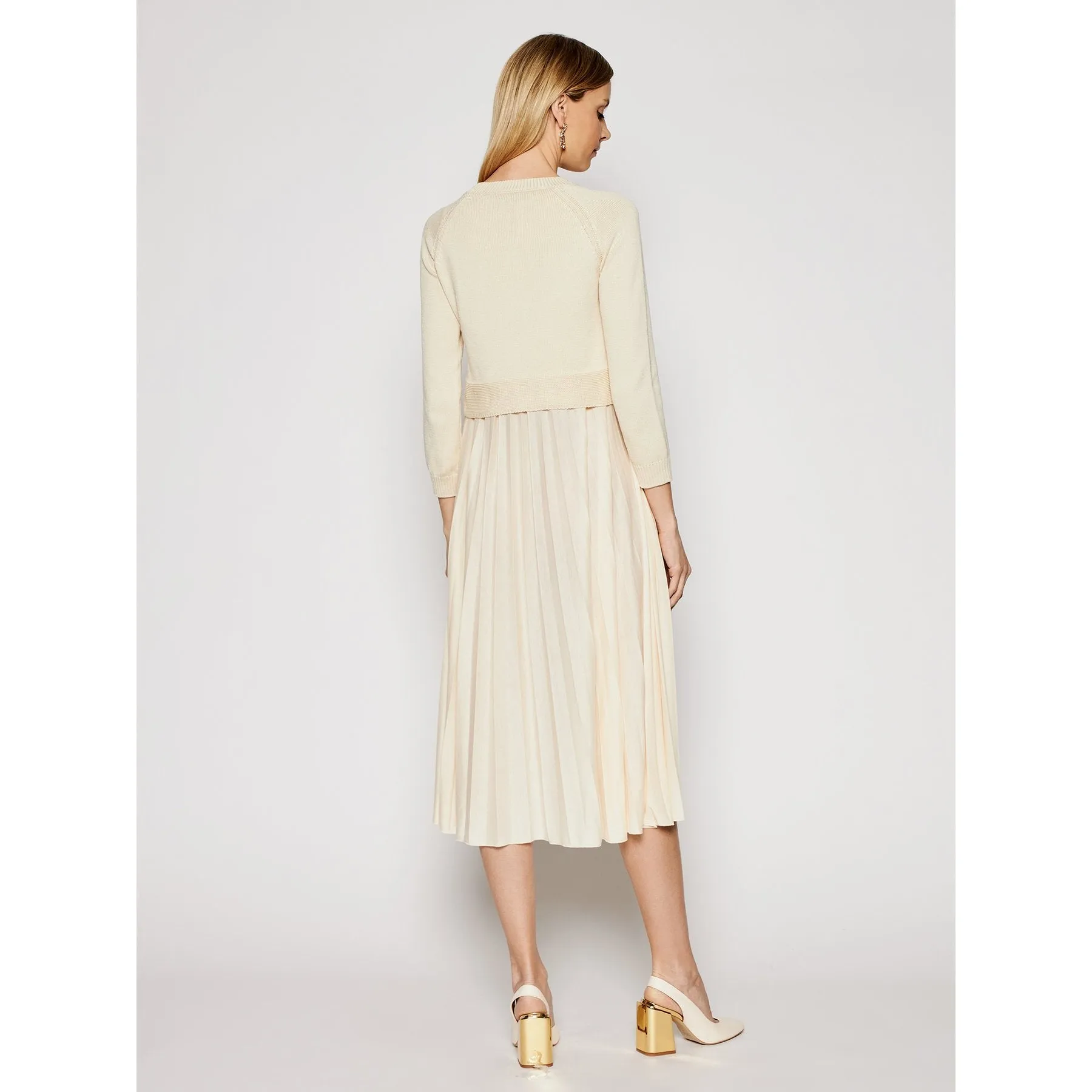 Aidone Pleated Skirt Dress