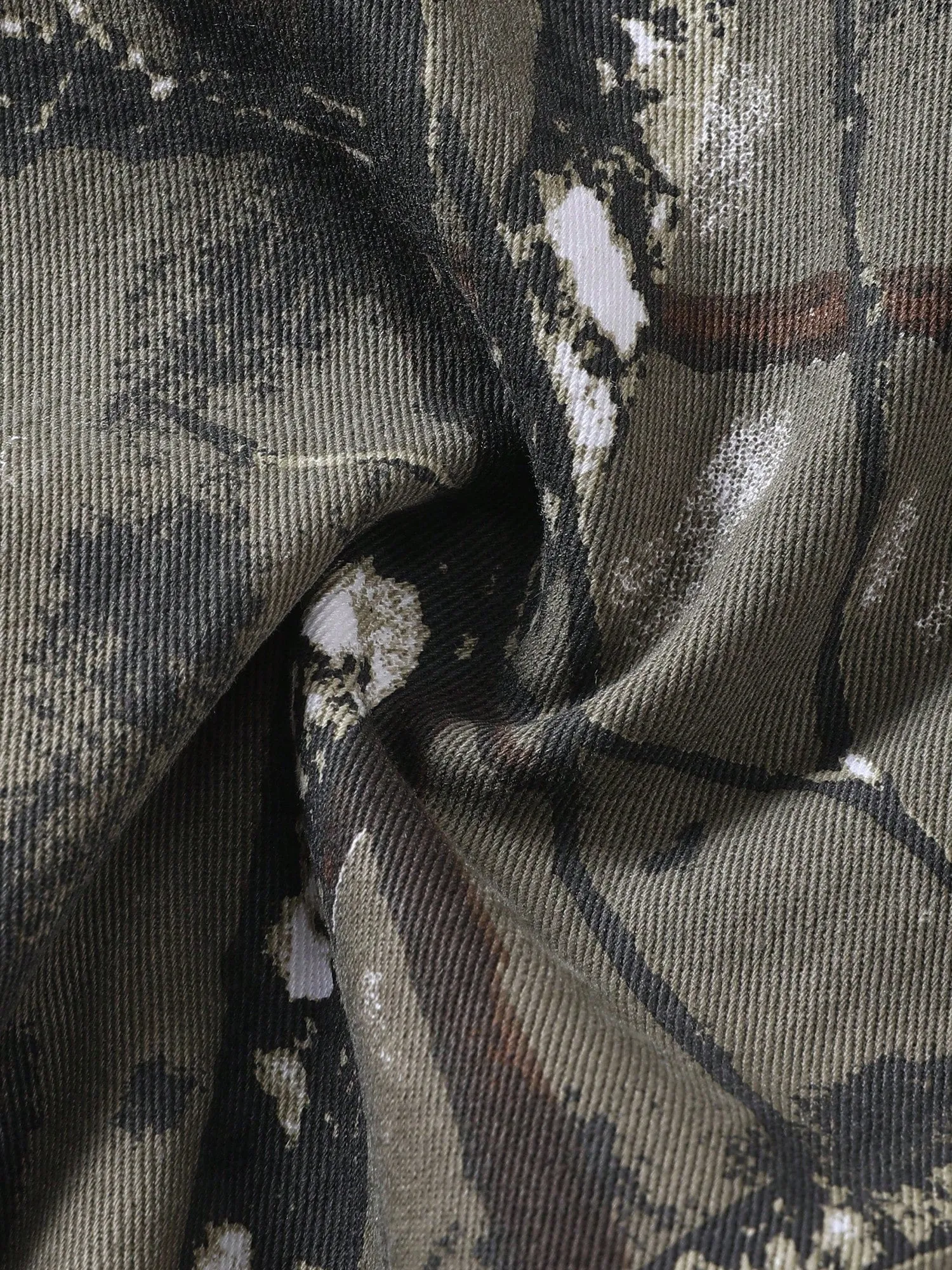 AKARMY AKARMY Cargo Camo Pants Leaf Print Jungle Style For Men - Durable Cotton Fabric, Multi-Pockets, Perfect For Hiking, Camo, And Work (No Belt)