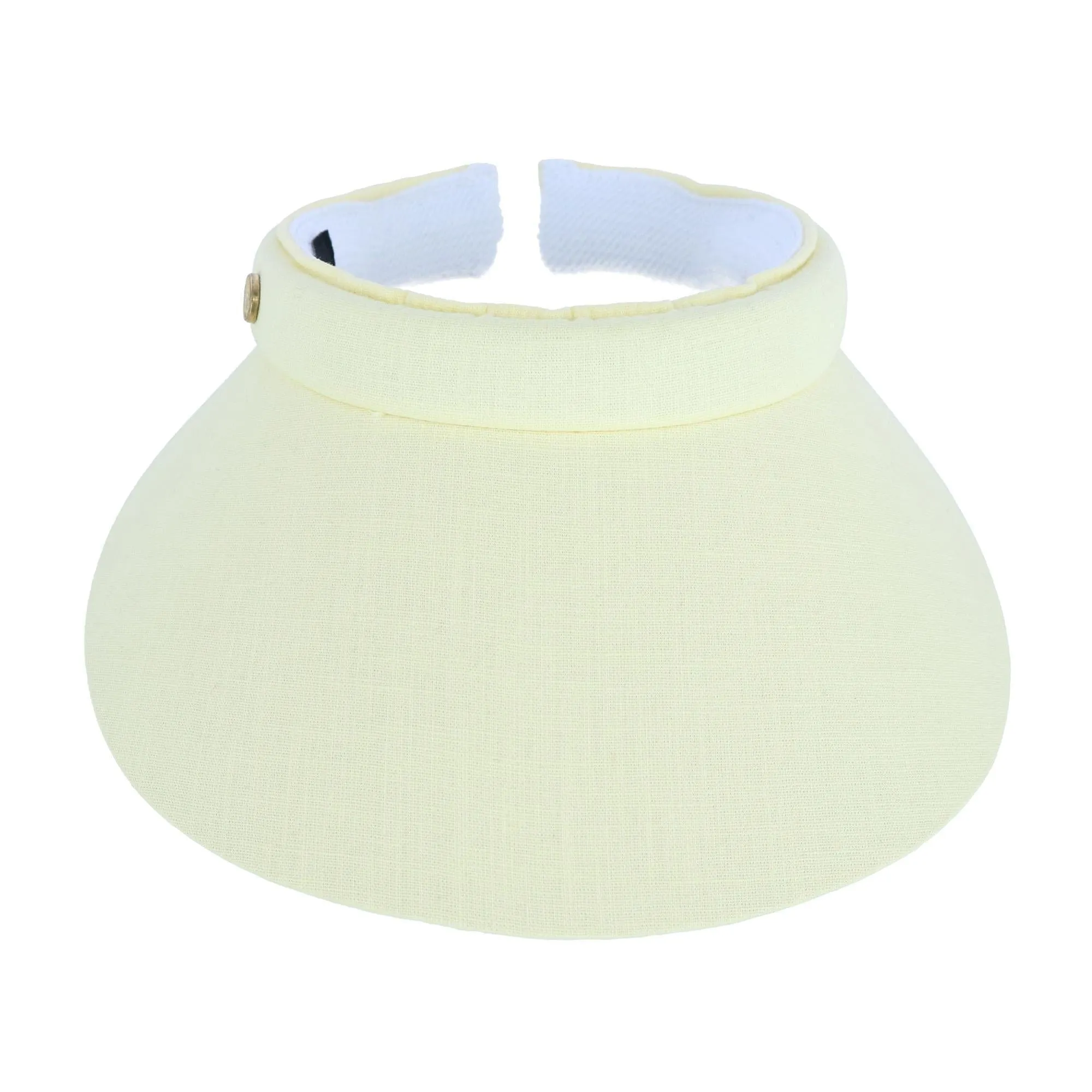 Angela & William Women's Solid Cotton Clip Visor