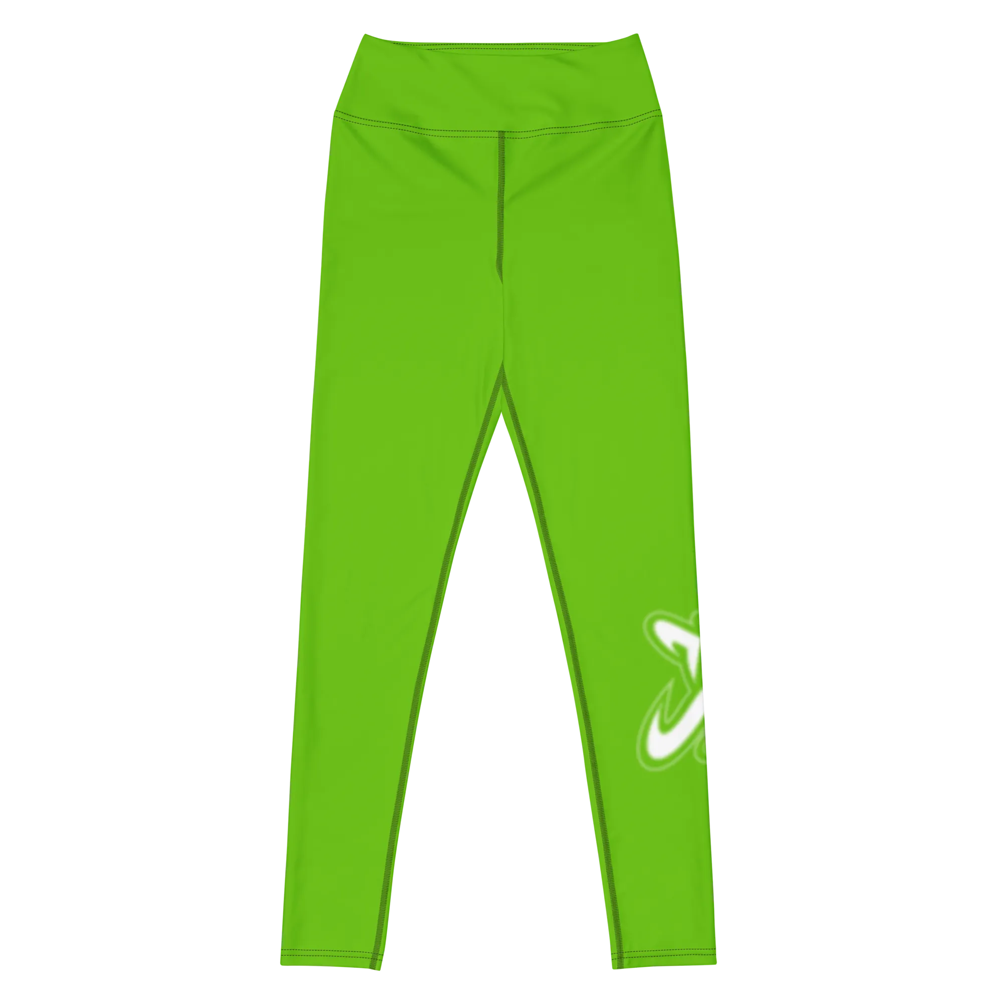 Athletic Apparatus Kelly Green White logo V3 Yoga Leggings