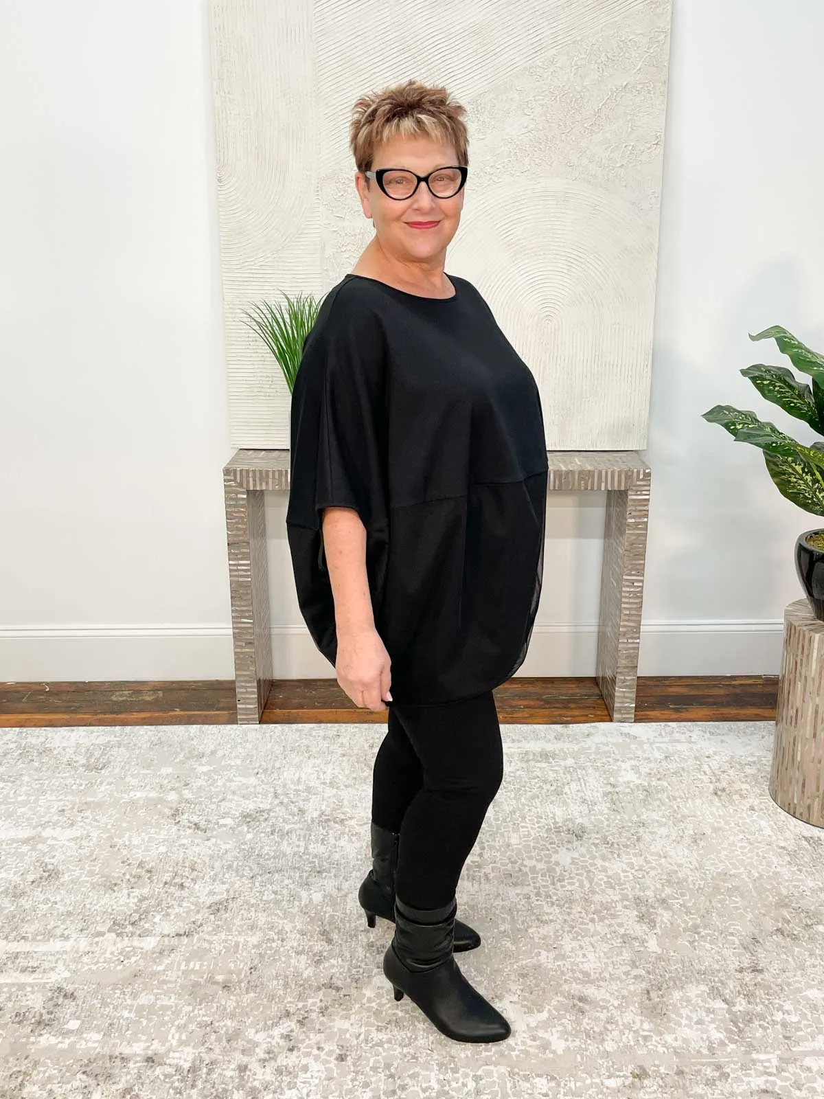 Aura Top, Black