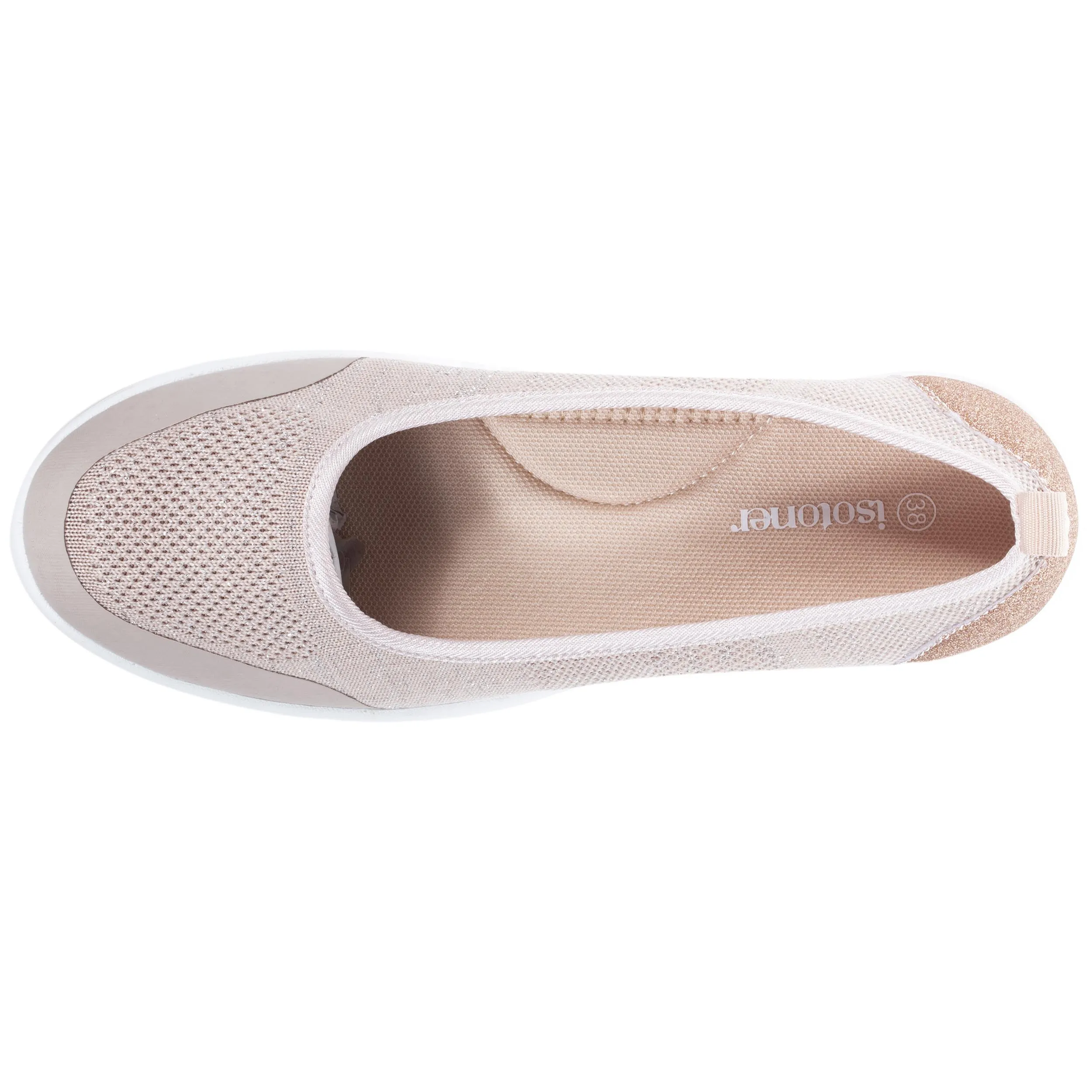 Ballerines Femme slip-on Rose poudré