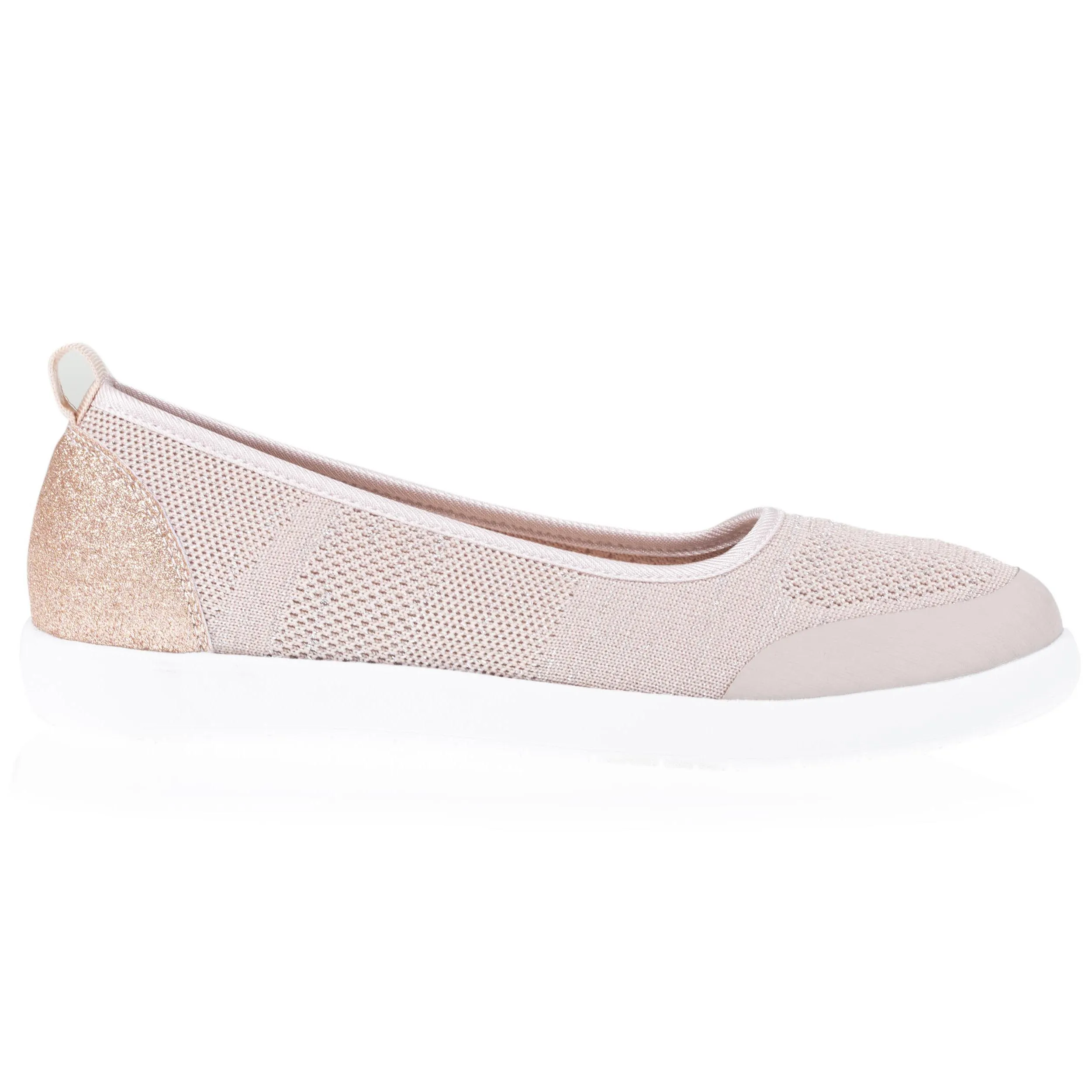 Ballerines Femme slip-on Rose poudré
