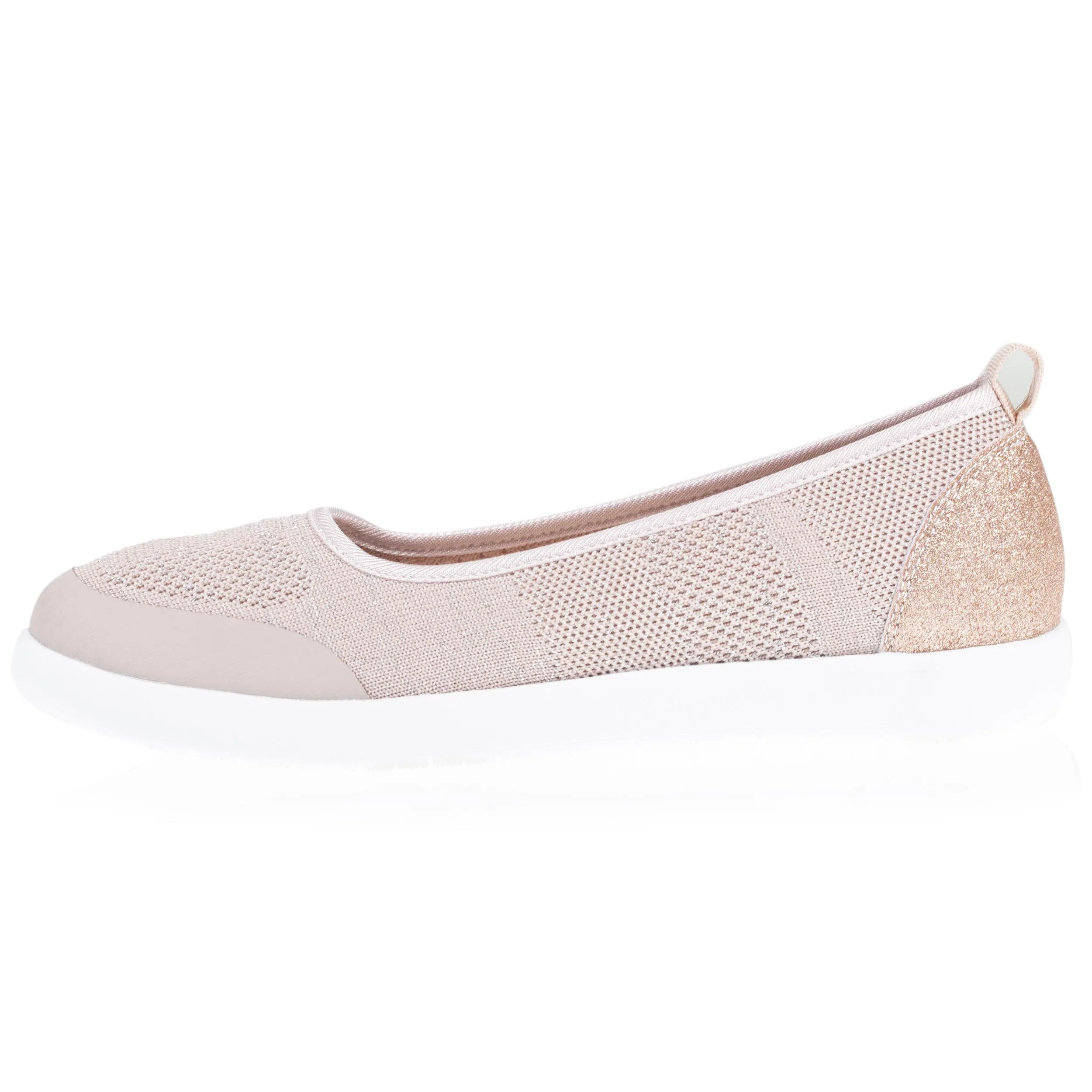 Ballerines Femme slip-on Rose poudré