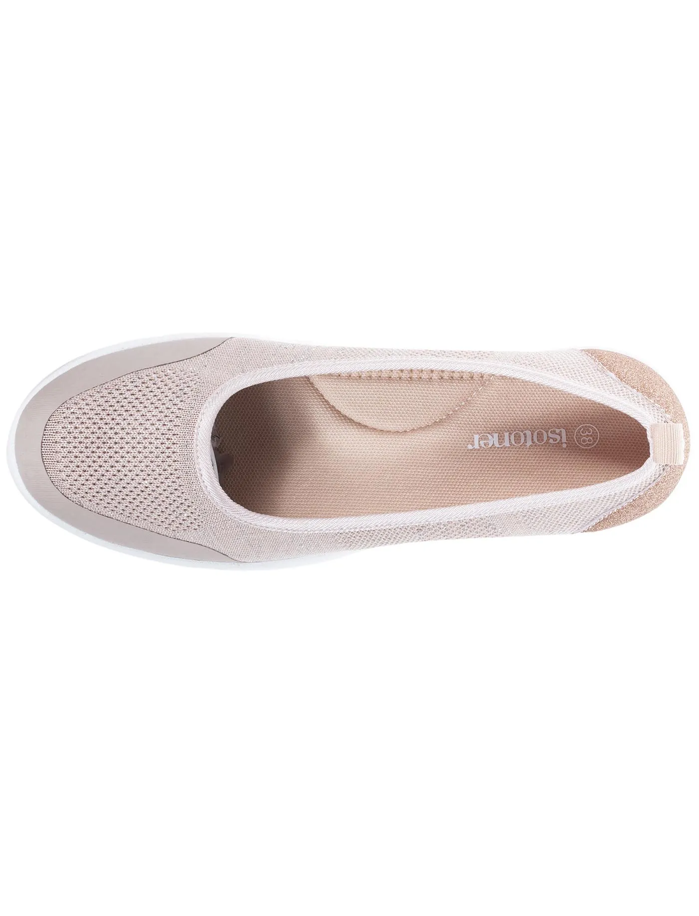Ballerines Femme slip-on Rose poudré