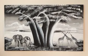 Baobab gathering canvas Art