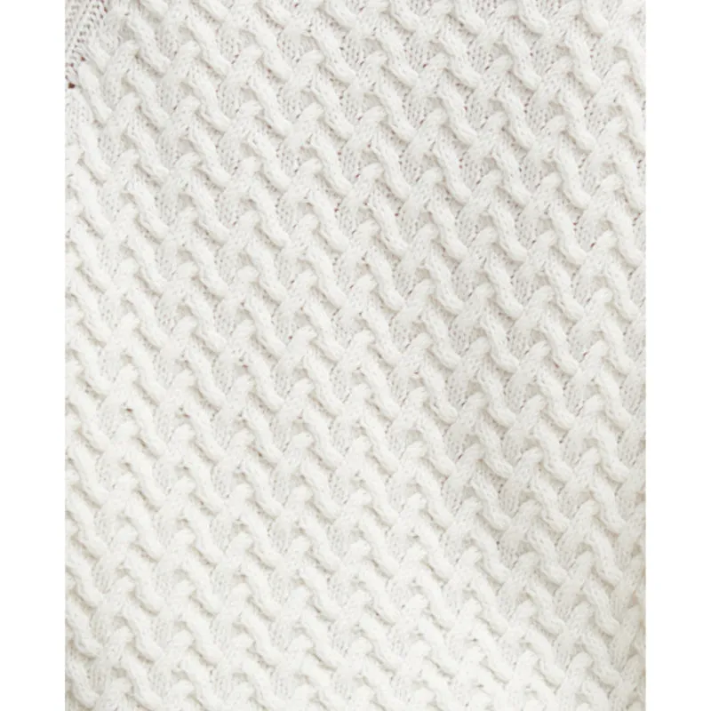 Barbour Malton Wool Cashmere Knitted Ladies Jumper - Ecru