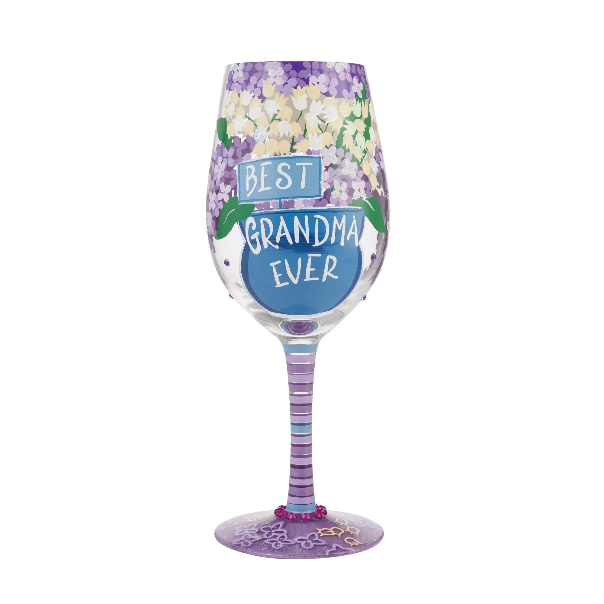 Best Grandma Ever Wine Glass