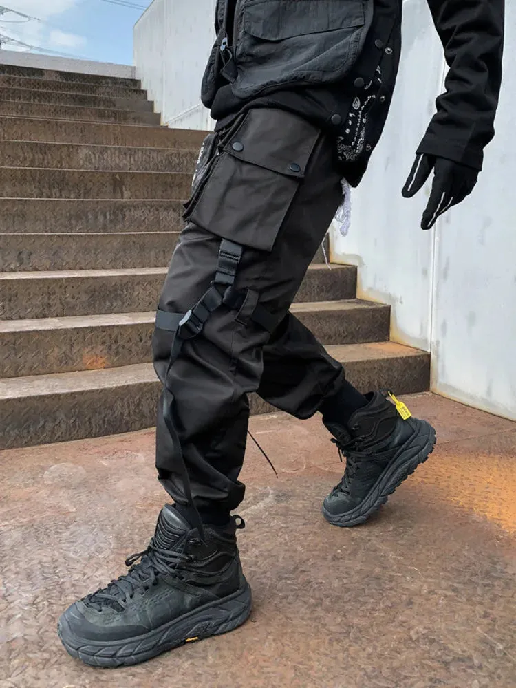 Black Cargo Pants Kuromi Black Japanese Techwear Cargo Pants