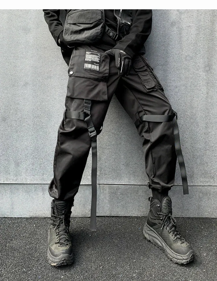 Black Cargo Pants Kuromi Black Japanese Techwear Cargo Pants