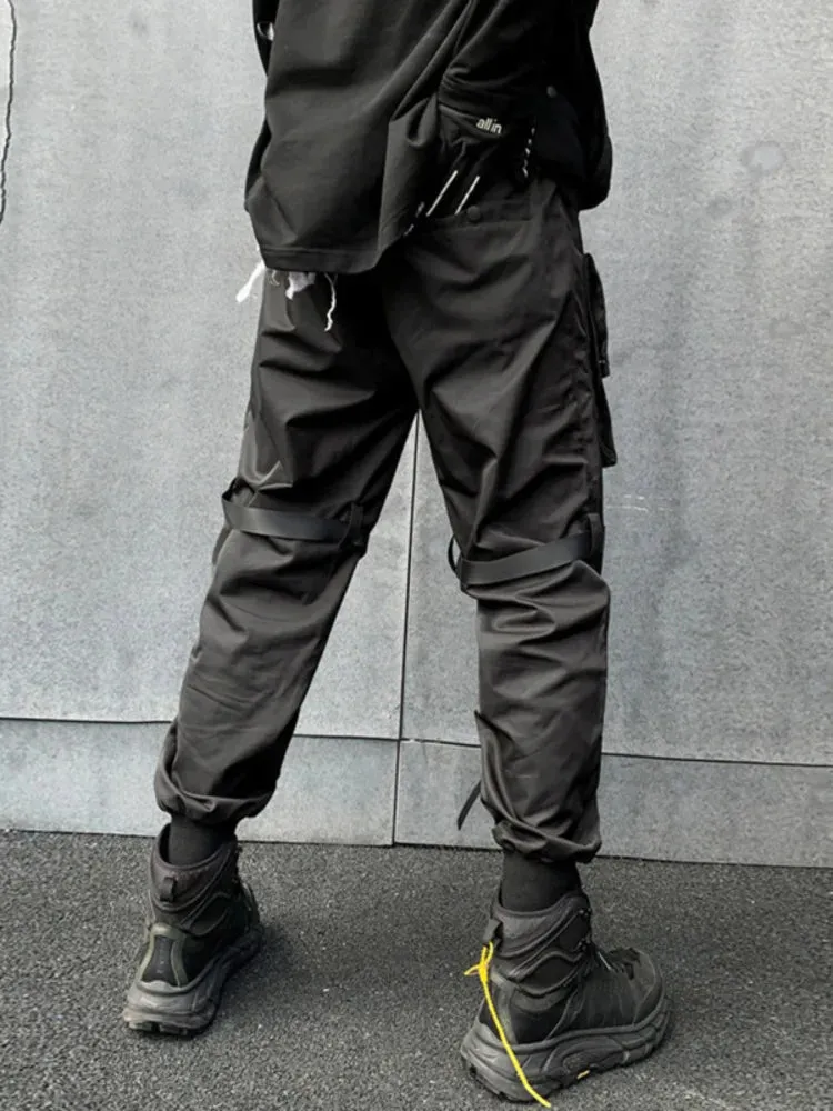 Black Cargo Pants Kuromi Black Japanese Techwear Cargo Pants