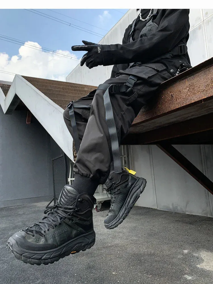 Black Cargo Pants Kuromi Black Japanese Techwear Cargo Pants