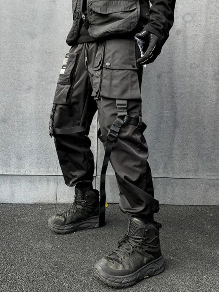 Black Cargo Pants Kuromi Black Japanese Techwear Cargo Pants