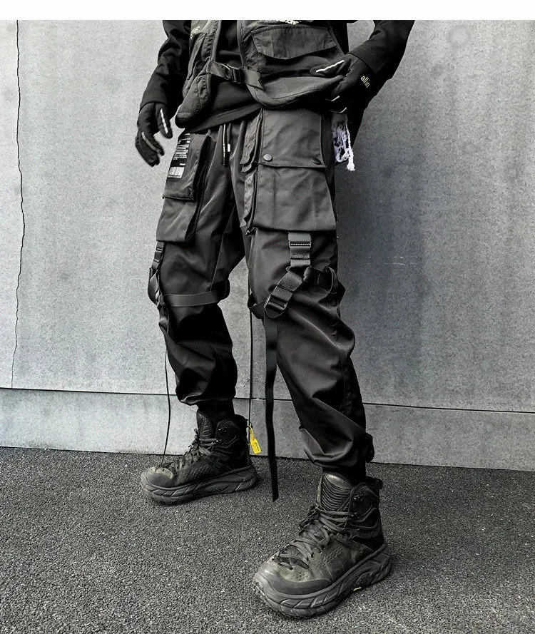 Black Cargo Pants Kuromi Black Japanese Techwear Cargo Pants