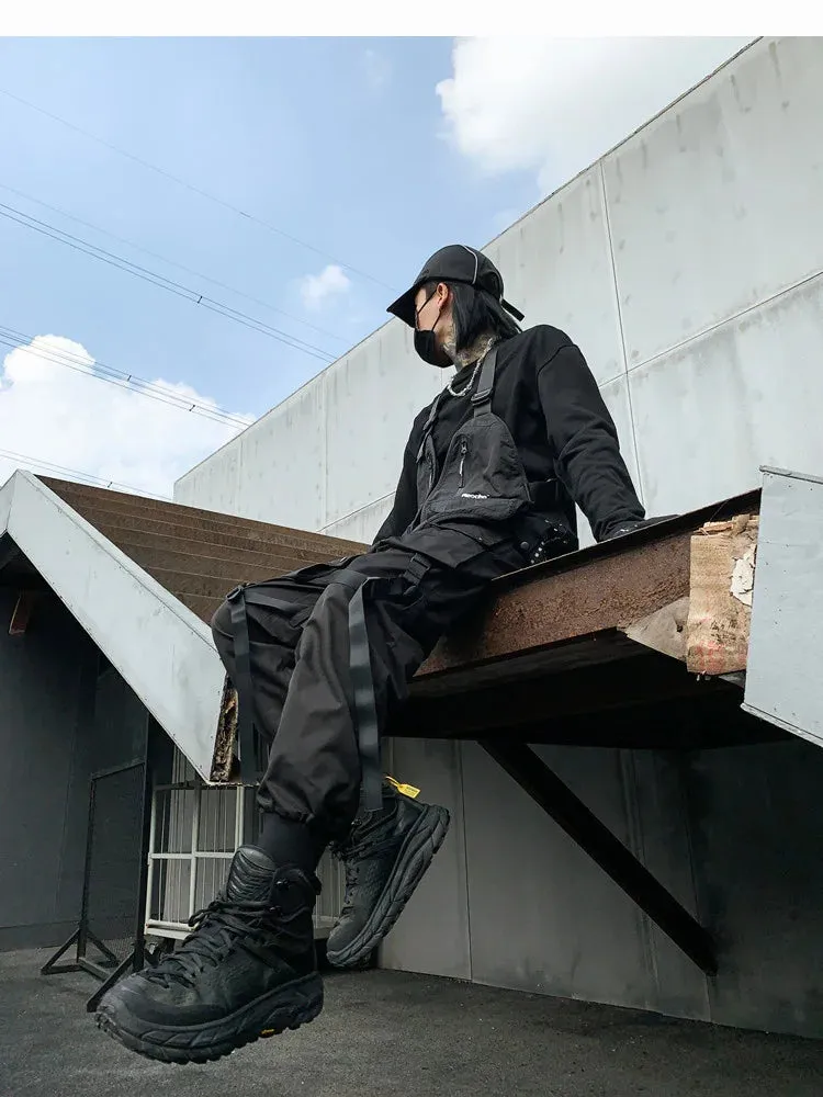 Black Cargo Pants Kuromi Black Japanese Techwear Cargo Pants