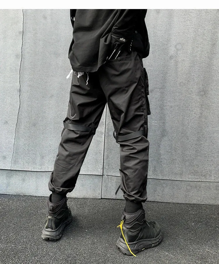 Black Cargo Pants Kuromi Black Japanese Techwear Cargo Pants