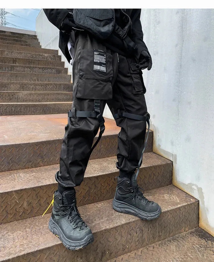 Black Cargo Pants Kuromi Black Japanese Techwear Cargo Pants
