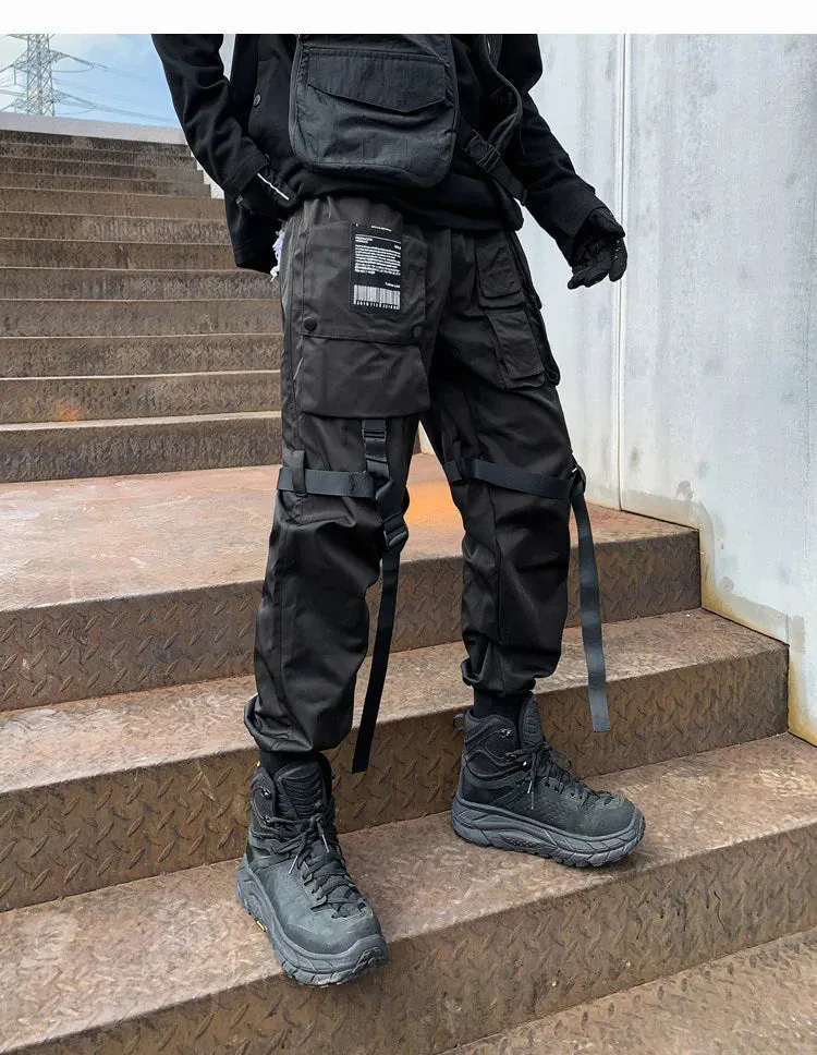 Black Cargo Pants Kuromi Black Japanese Techwear Cargo Pants