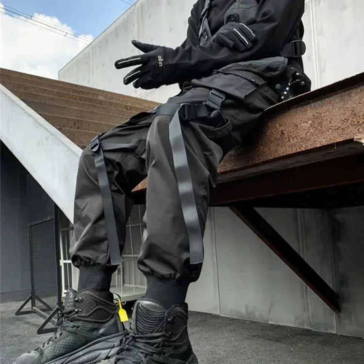 Black Cargo Pants Kuromi Black Japanese Techwear Cargo Pants