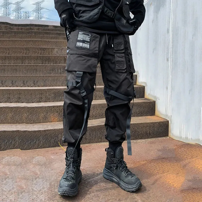 Black Cargo Pants Kuromi Black Japanese Techwear Cargo Pants