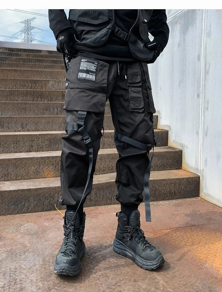 Black Cargo Pants Kuromi Black Japanese Techwear Cargo Pants