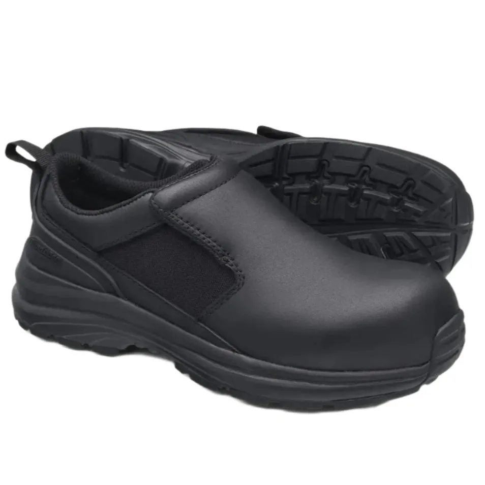 Blundstone Black Water Resistant Antistatic Leather Slip On Safety Shoe Composite Toe (886) (Pre Order)