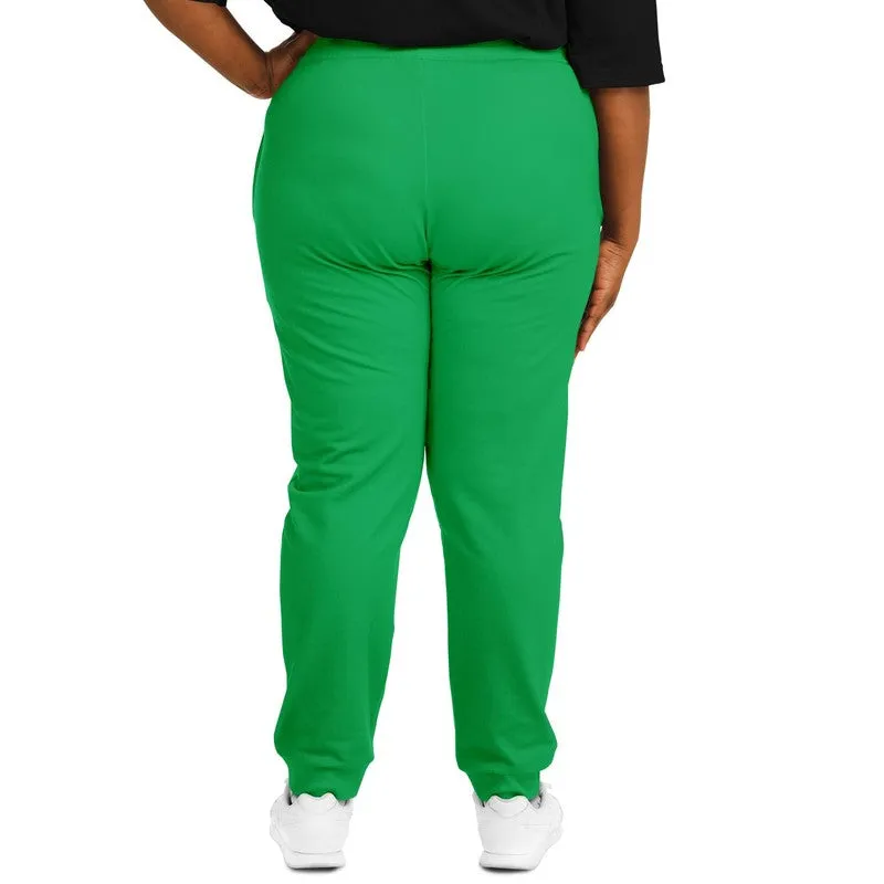 Bright Green Joggers | Unisex | with PLUS sizes | Bright Pure Green | C100M0Y100K0