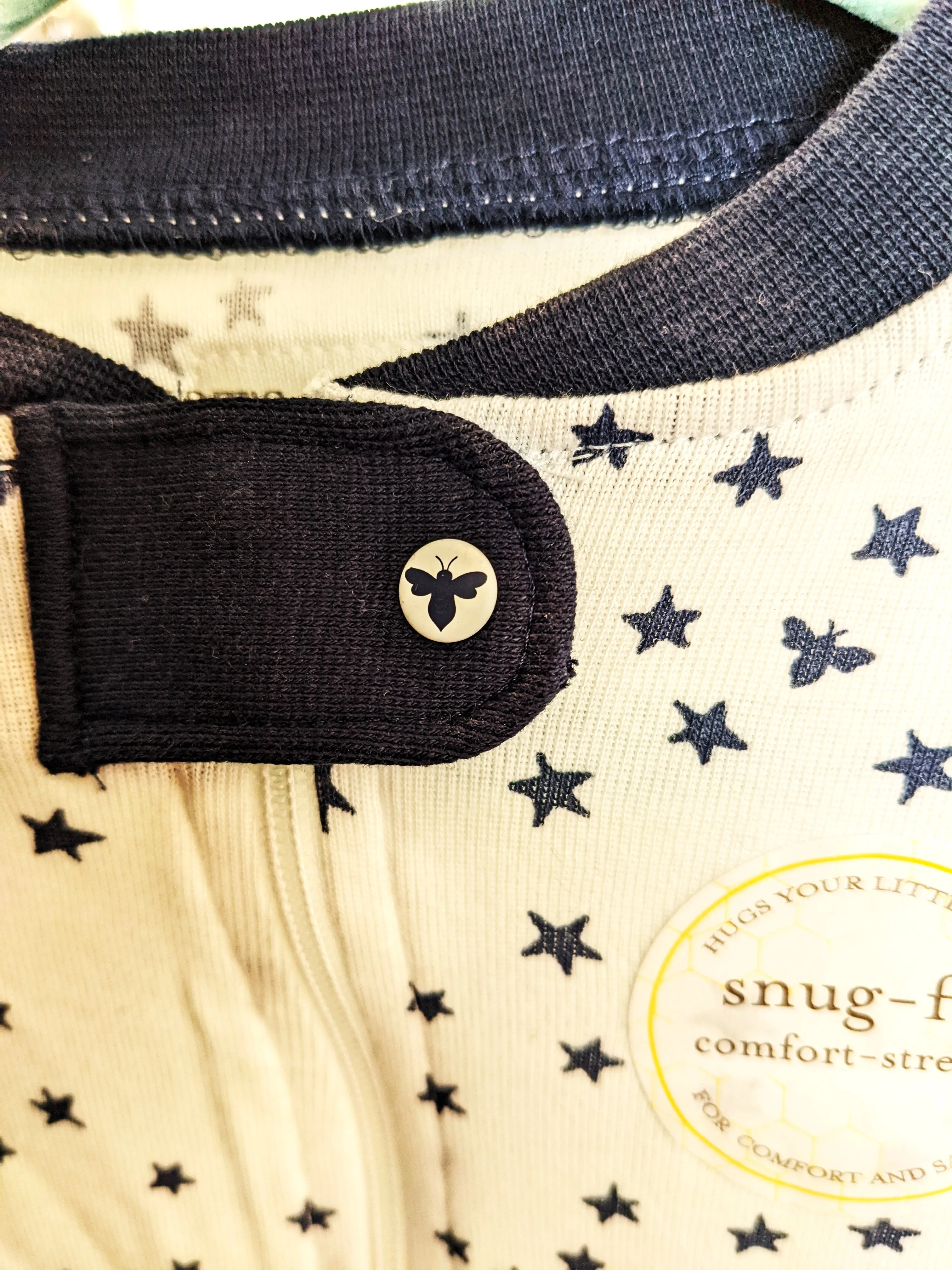 Burt's Bees Stars and Bees Sleeper with Feet 12 months