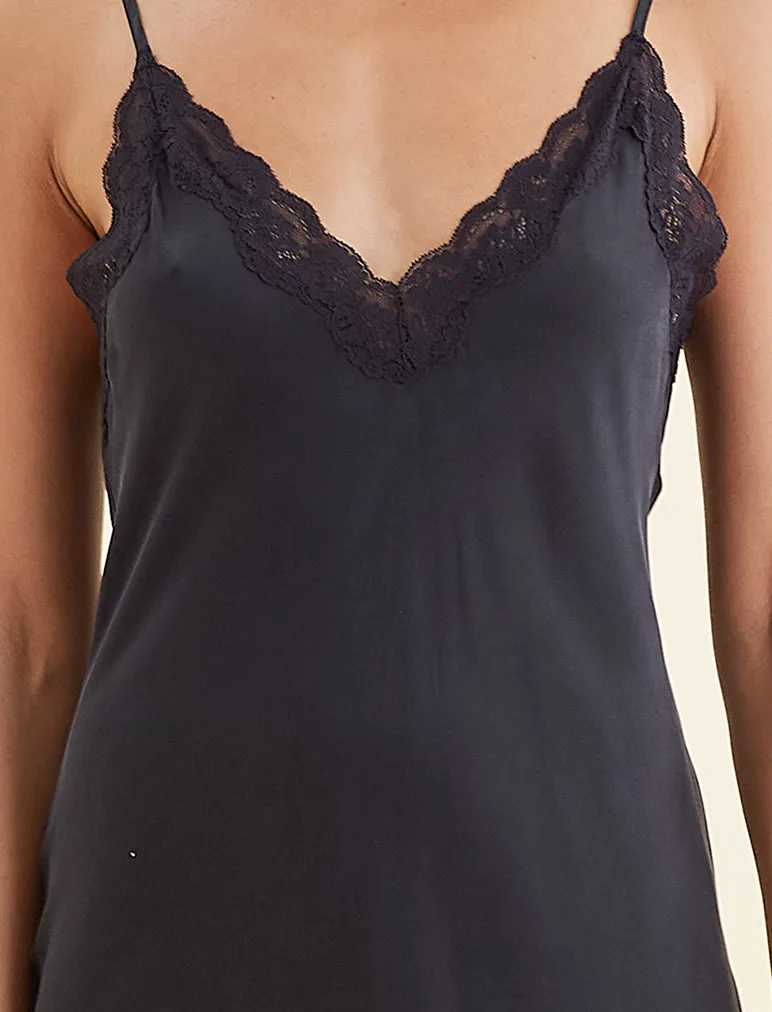 Camille Silk Lace Slip Nightgown