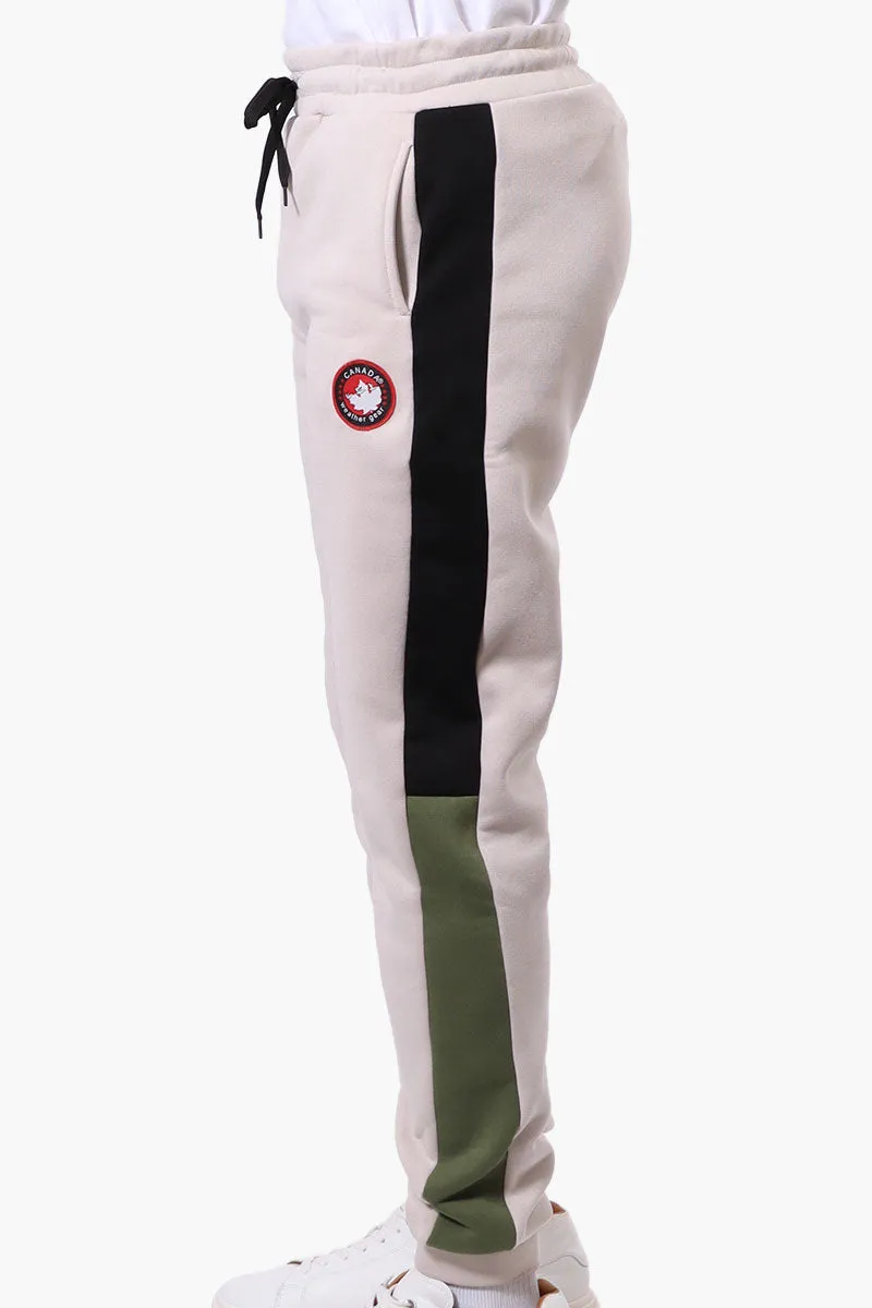 Canada Weather Gear Side Stripe Colour Block Joggers - Beige