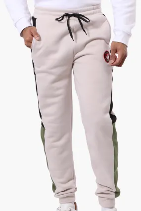 Canada Weather Gear Side Stripe Colour Block Joggers - Beige