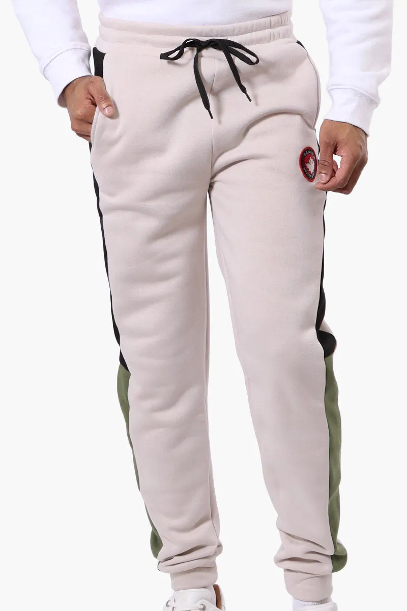 Canada Weather Gear Side Stripe Colour Block Joggers - Beige