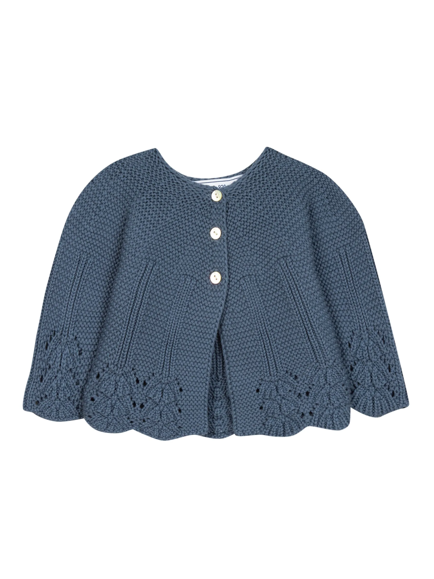 Cardigan - Indigo cotton knit