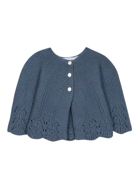 Cardigan - Indigo cotton knit