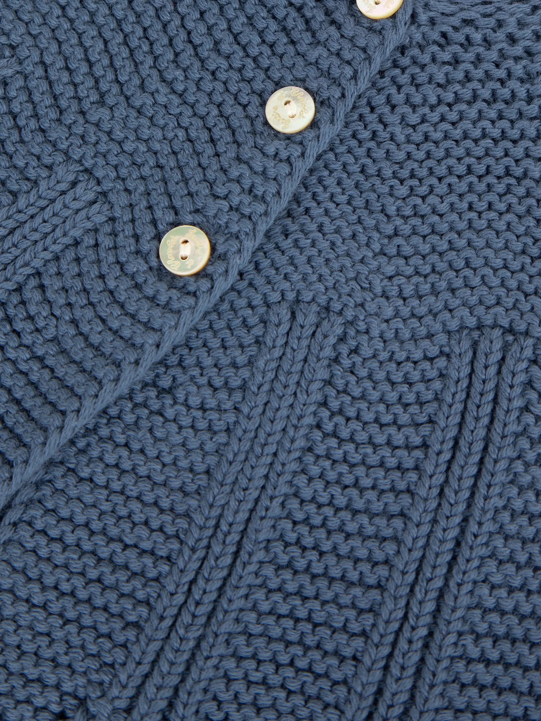 Cardigan - Indigo cotton knit