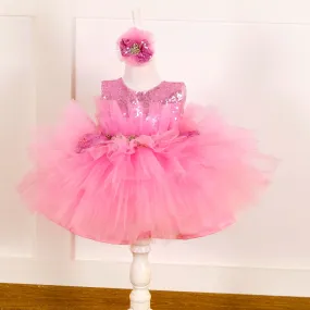 Casandra pink tulle dress