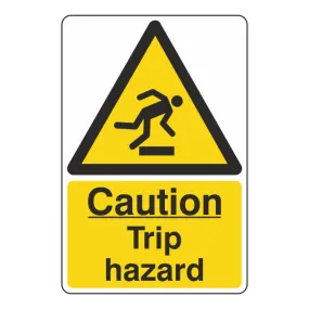 Caution Trip Hazard Sign