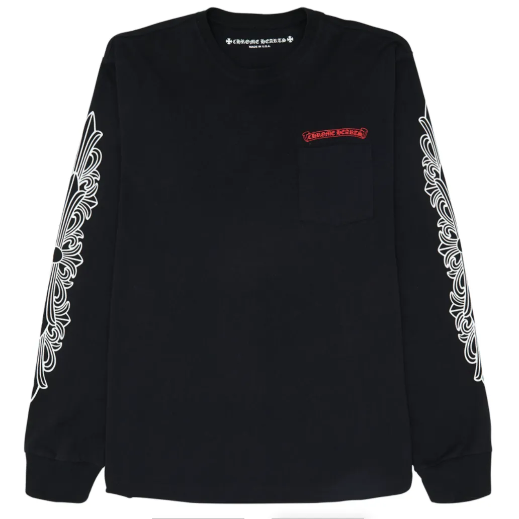 Chrome Hearts x Matty Boy "Flower Chomper" Crewneck Black