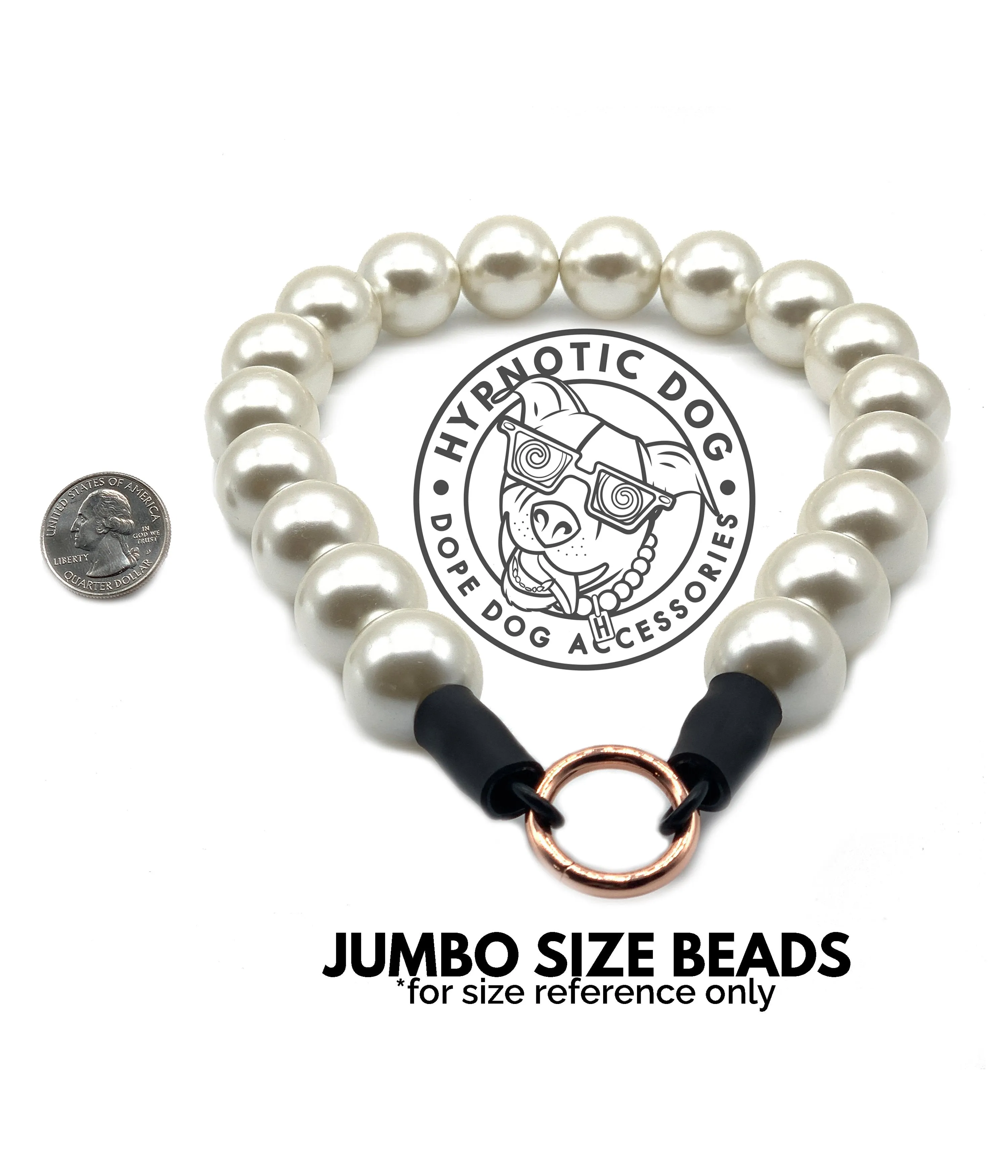 Chunky Blush Pink Pearls Acrylic Bead Collar