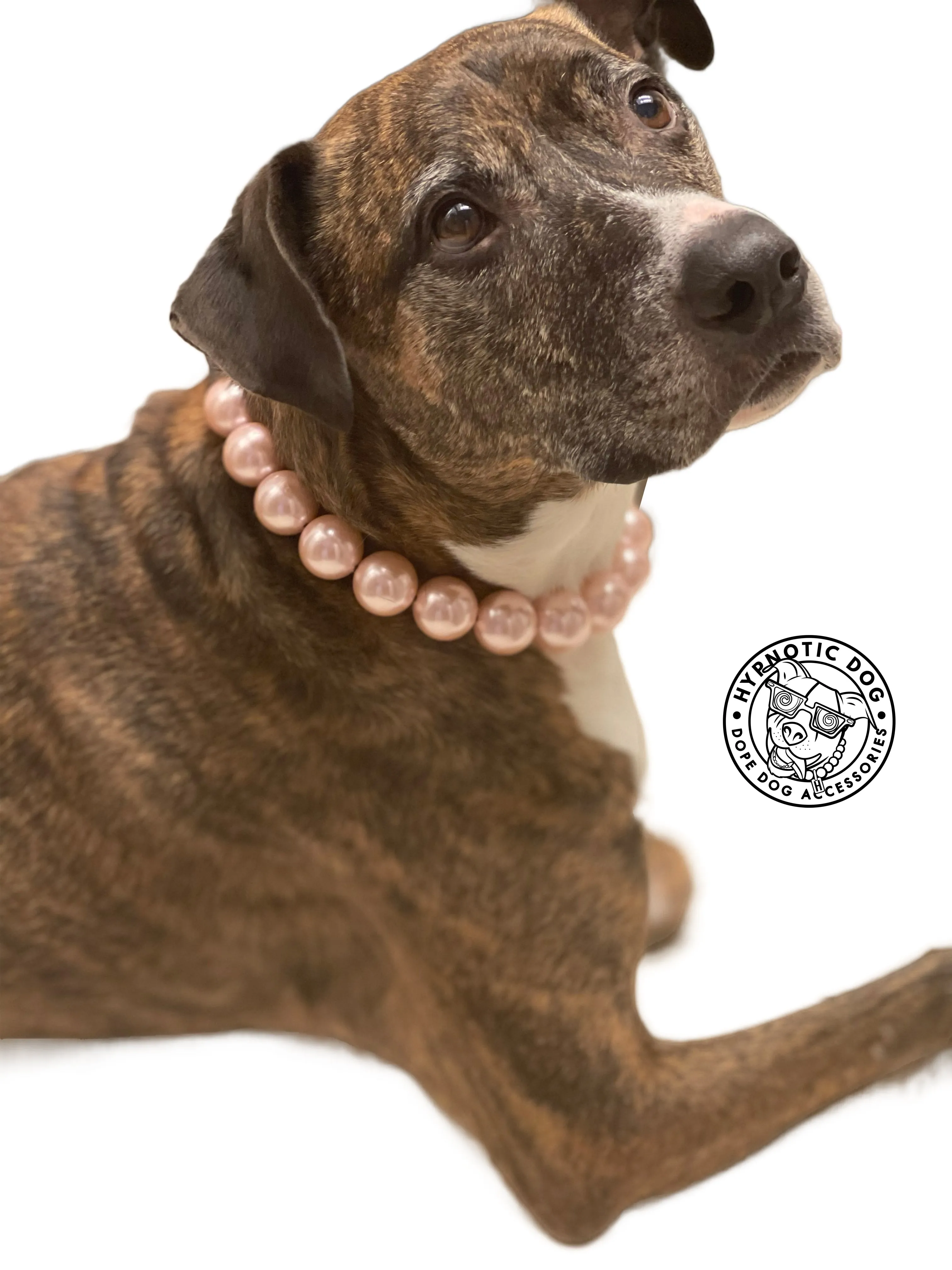 Chunky Blush Pink Pearls Acrylic Bead Collar
