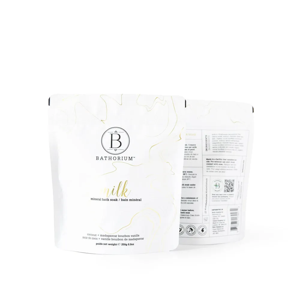 Coconut   Vanilla Milk Mineral Soak 250g | Bathorium