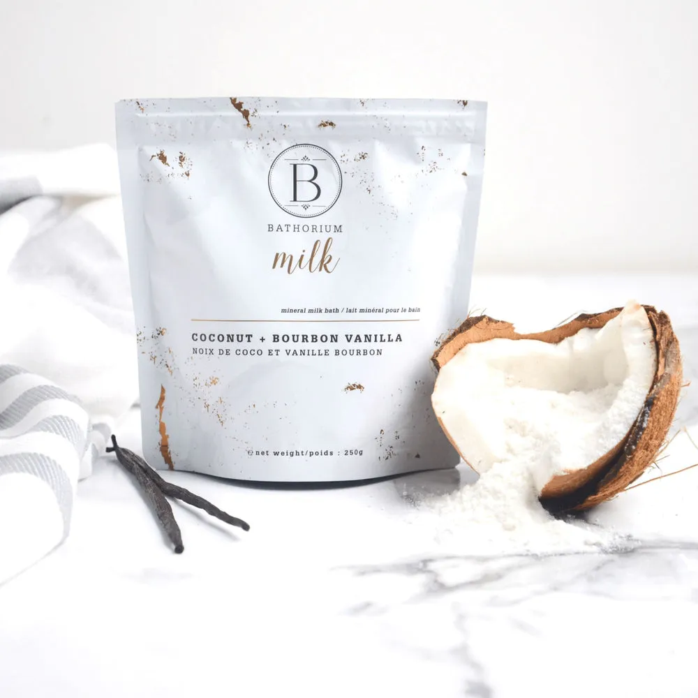 Coconut   Vanilla Milk Mineral Soak 250g | Bathorium
